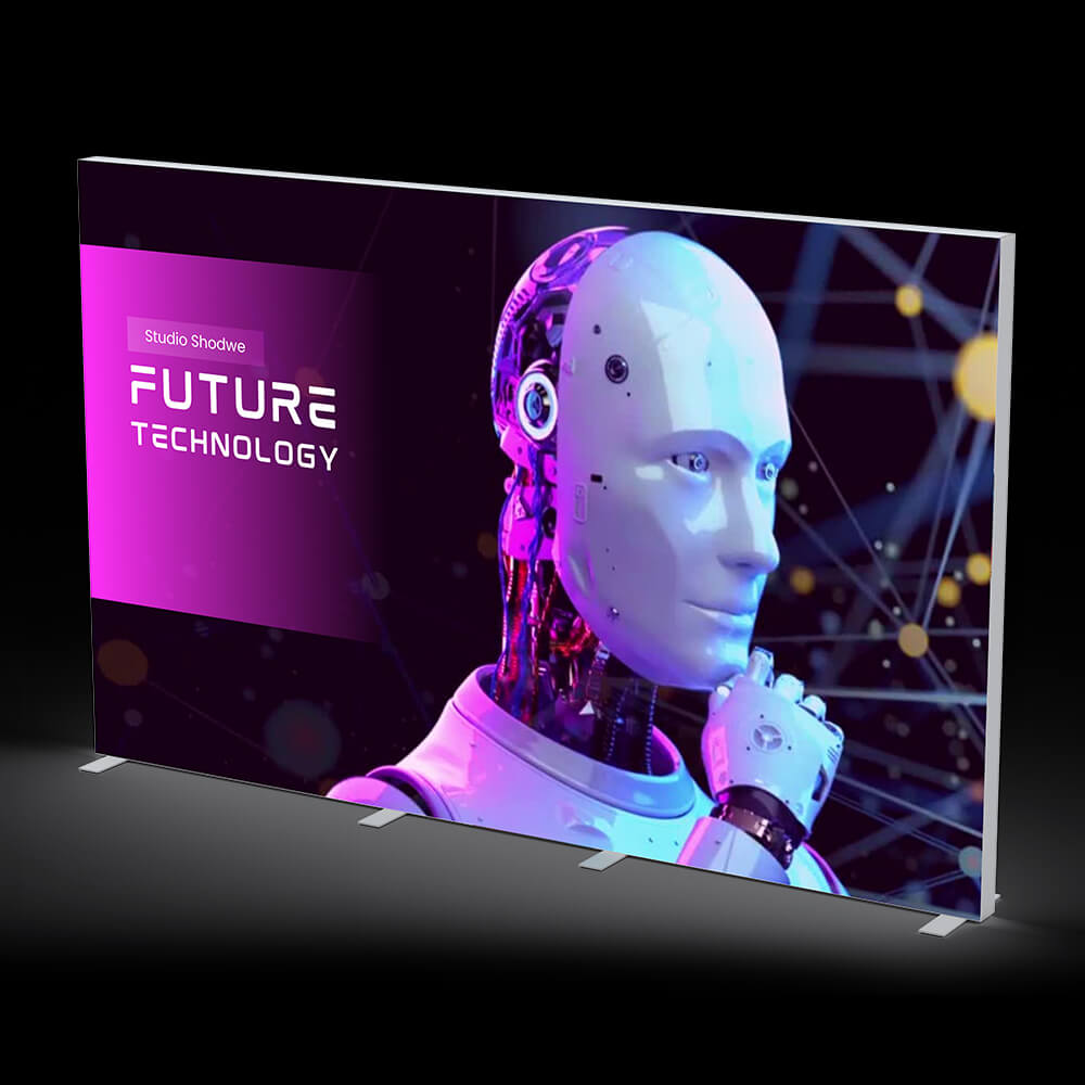 Beleuchtete BIG LEDUP Messewand