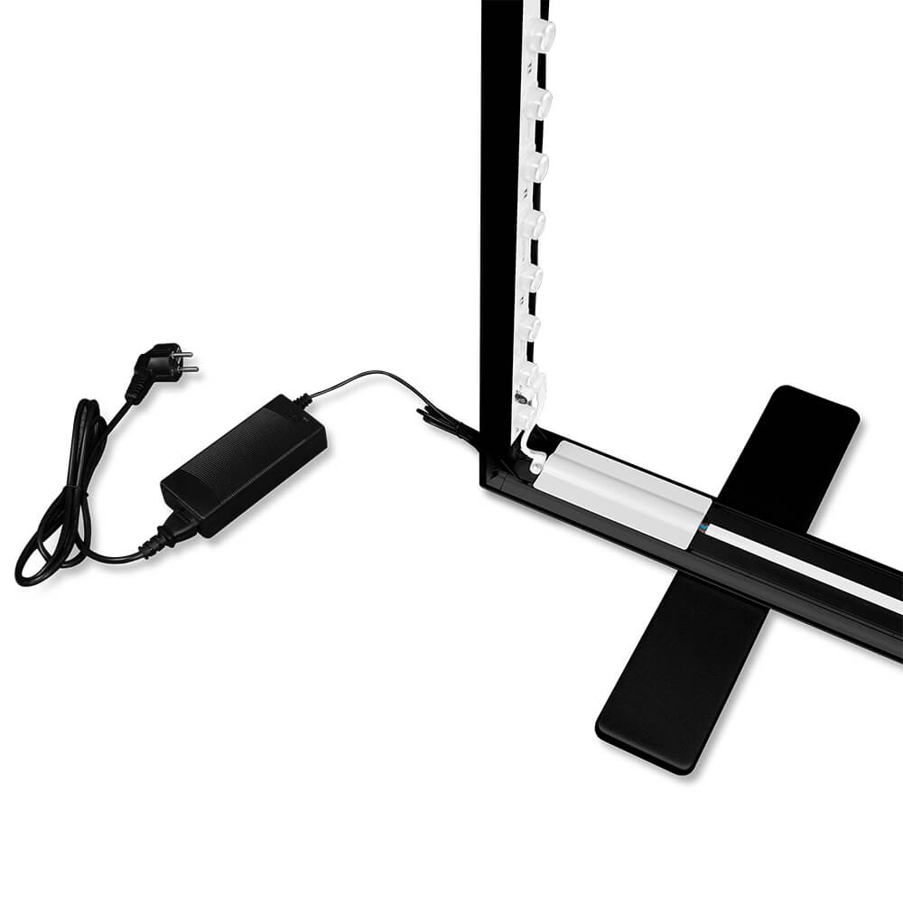 Netzteil der beleuchteten Messestele Lightbox Flex 2go ohne Textilbespannung