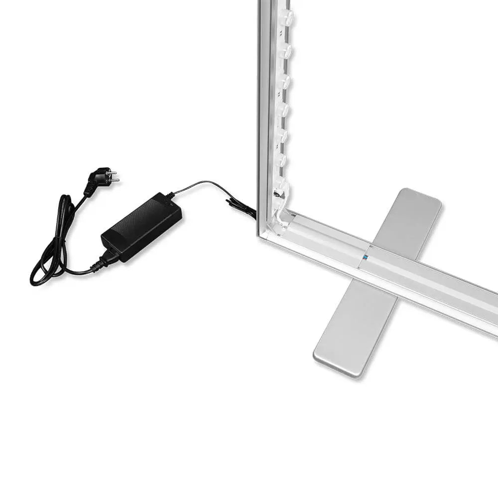 Netzteil der beleuchteten Messestele Lightbox Flex 2go