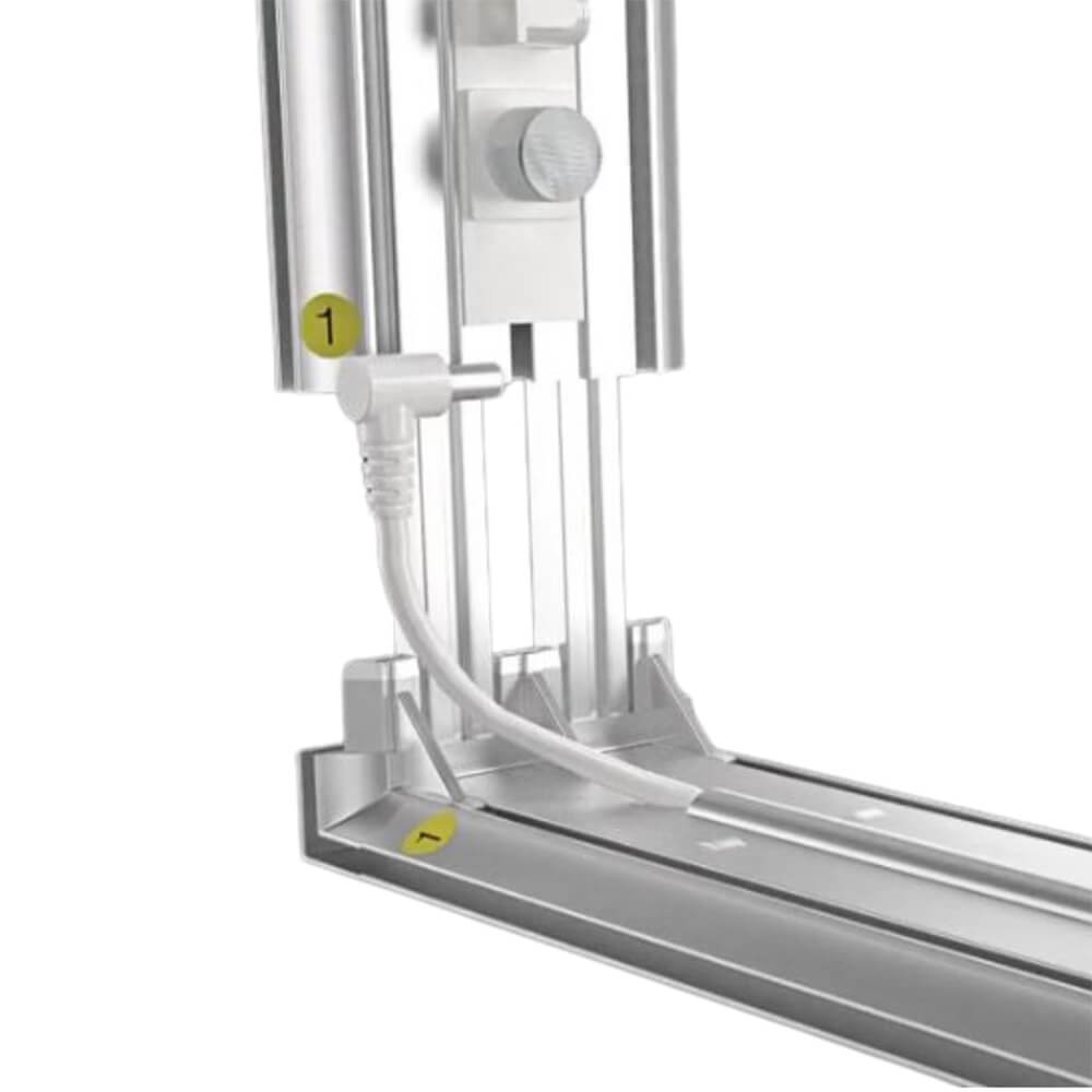 Stecksystem der beleuchteten Messestele Lightbox Flex 2go