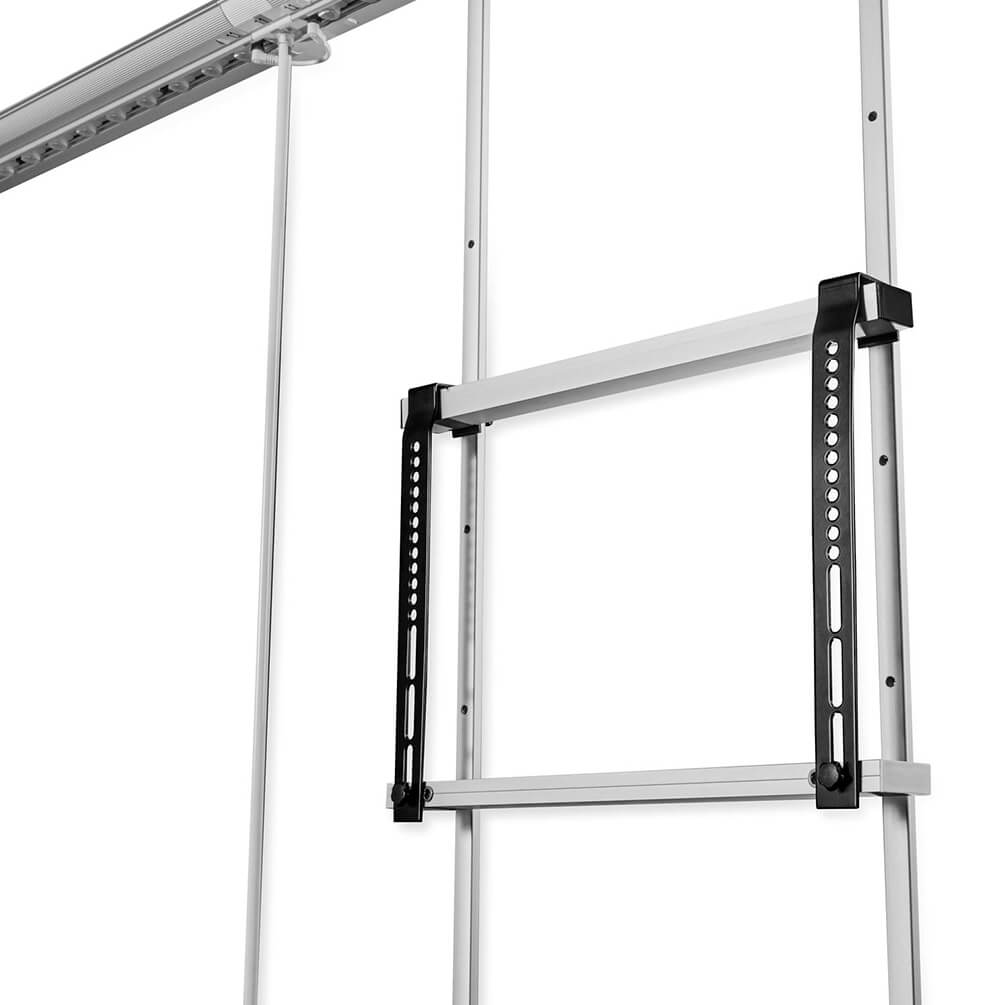 Detail der Monitor Halterung des Messesystems Lightbox Pro 2go