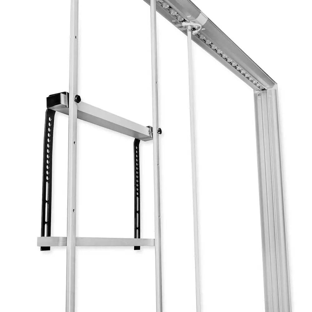 Detail der Monitor Halterung von hinten des Messesystems Lightbox Pro 2go