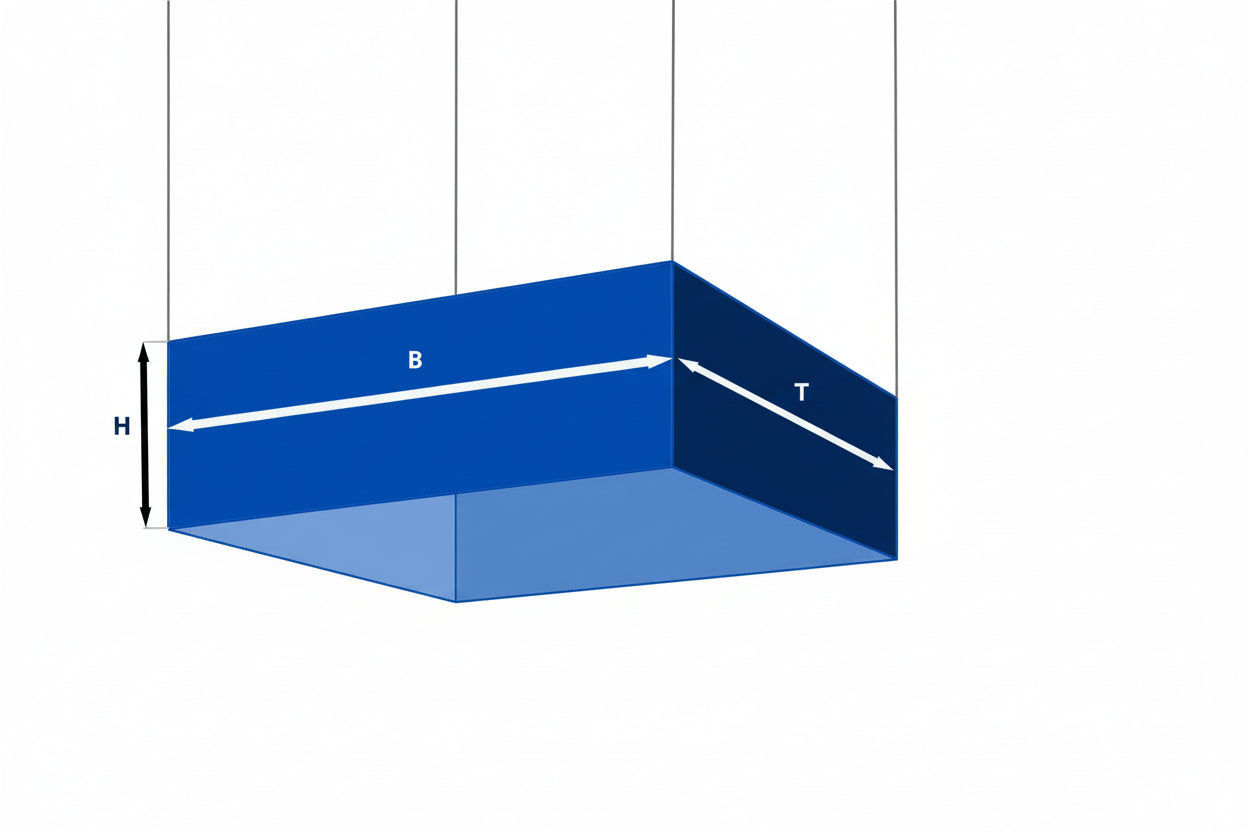 Deckenhänger Quader