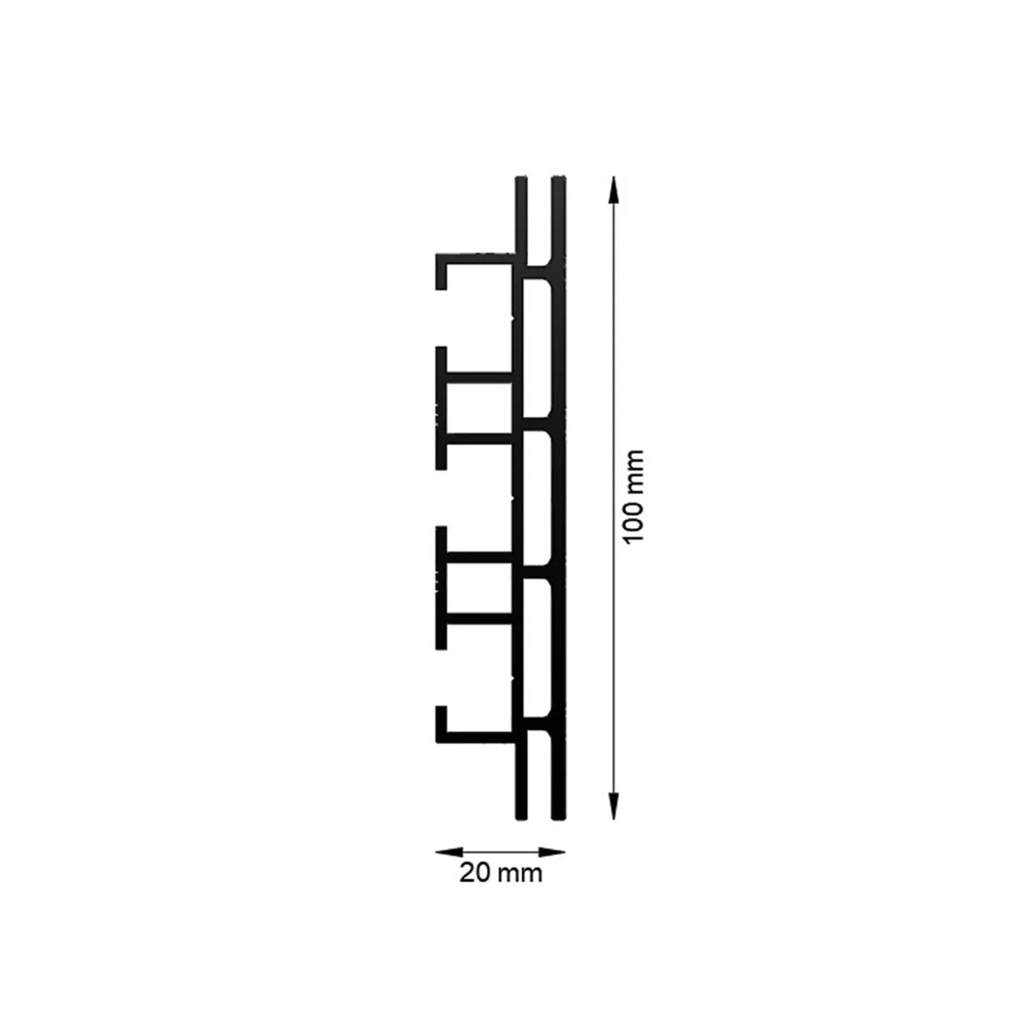 Spannrahmenprofile doppelseitig 100 mm Primex