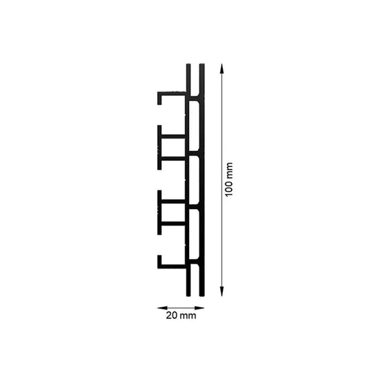 Spannrahmenprofile doppelseitig 100 mm Primex