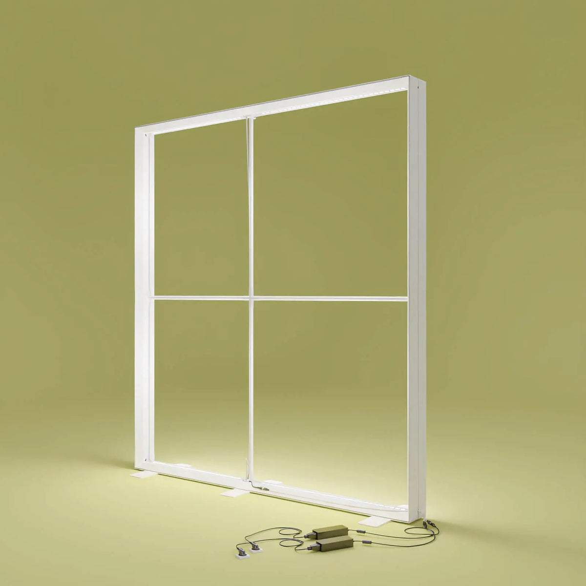 PIXLIP GO Lightbox aluminum frame detail ohne Stoffbanner .