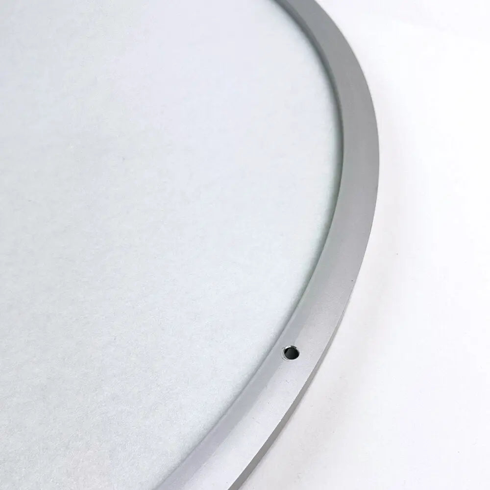 Close-up view of the back of the acoustic panel with a 19-mm frame depth and drilled holes