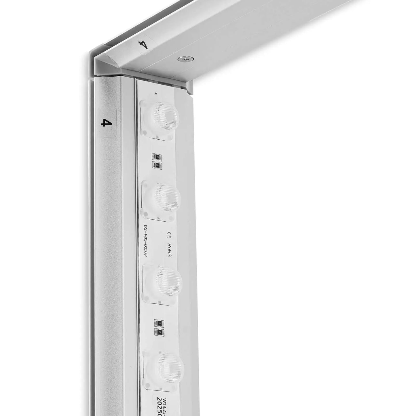 Kompakte LED-Messewand LIGHTBOX FLEX 2go - SLIM mit vormontierten LED-Modulen