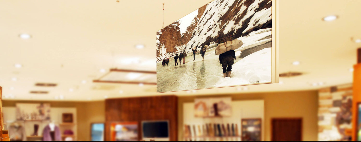 Textilspannrahmen & Banner zur Deckenabhängung