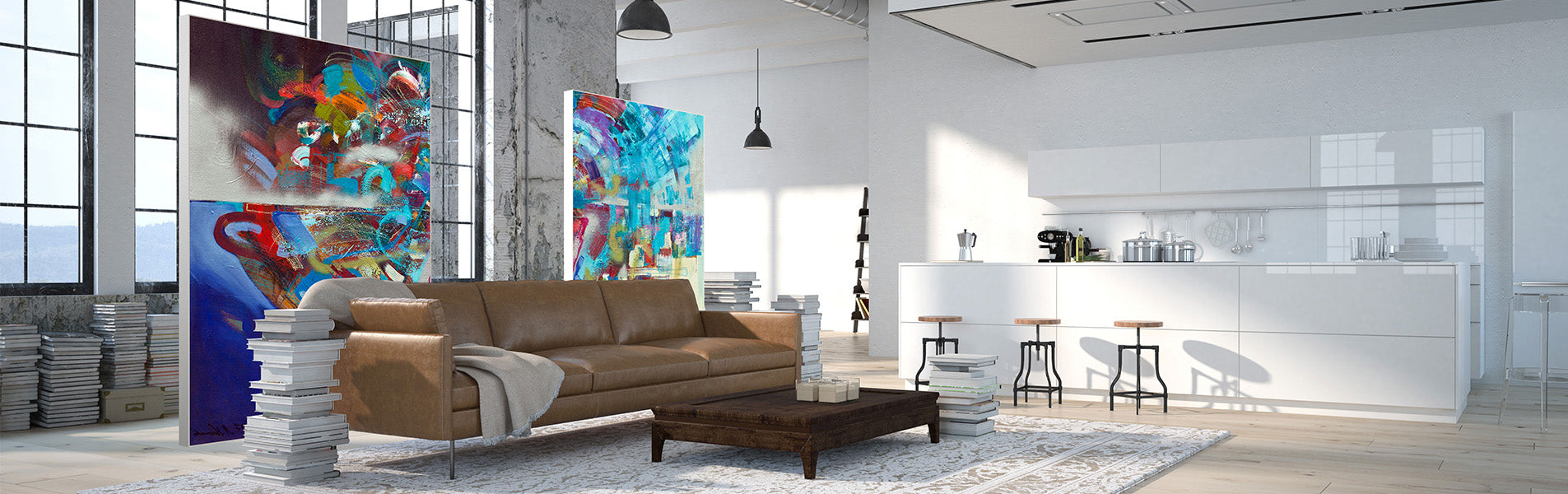 Textilspannrahmen freistehend