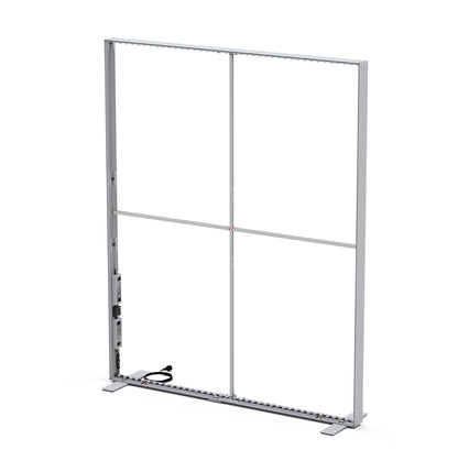 Aluminiumrahmen der modularen LED Lichtwand BIG LED UP ohne Textildruck.