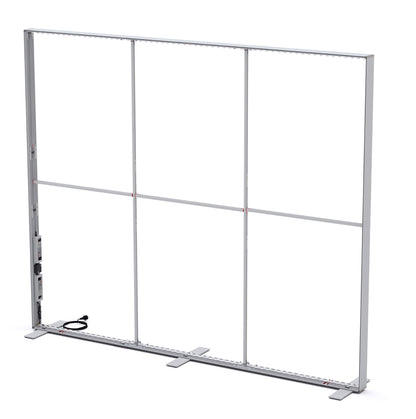Aluminiumrahmen der modularen LED Lichtwand BIG LED UP ohne Textildruck.