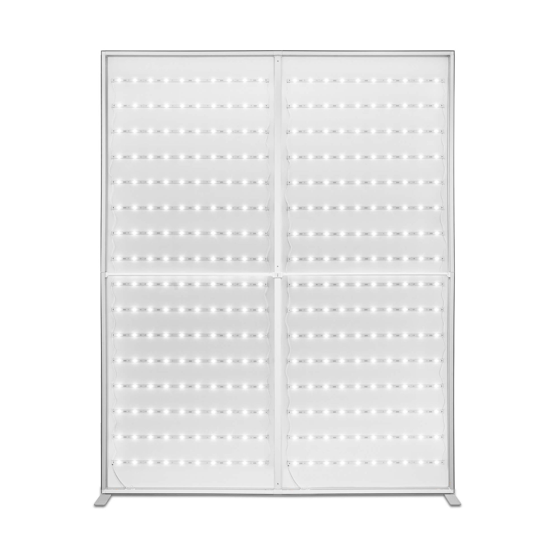 Vorderseite der Rückwand der LED Messewand Lightbox Backlight Wall 2go 