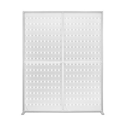 Vorderseite der Rückwand der LED Messewand Lightbox Backlight Wall 2go 