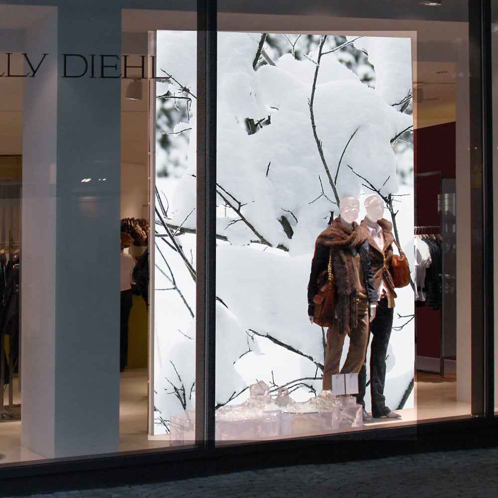 Textilspannrahmen beleuchtet 100 mm - Stehend Silber Primex