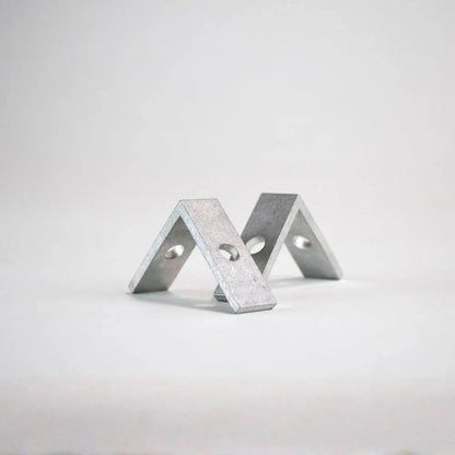 Eckverbinder für 100 mm Textilspannrahmen zur stabilen Verbindung von Aluminiumprofilen und Spannrahmen von Primex.