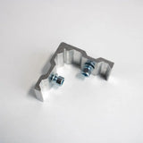 Eckverbinder für 150 mm Textilspannrahmen zur stabilen Verbindung von Aluminiumprofilen und Spannrahmen von Primex.