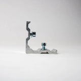 Eckverbinder für 150 mm Textilspannrahmen zur stabilen Verbindung von Aluminiumprofilen und Spannrahmen.