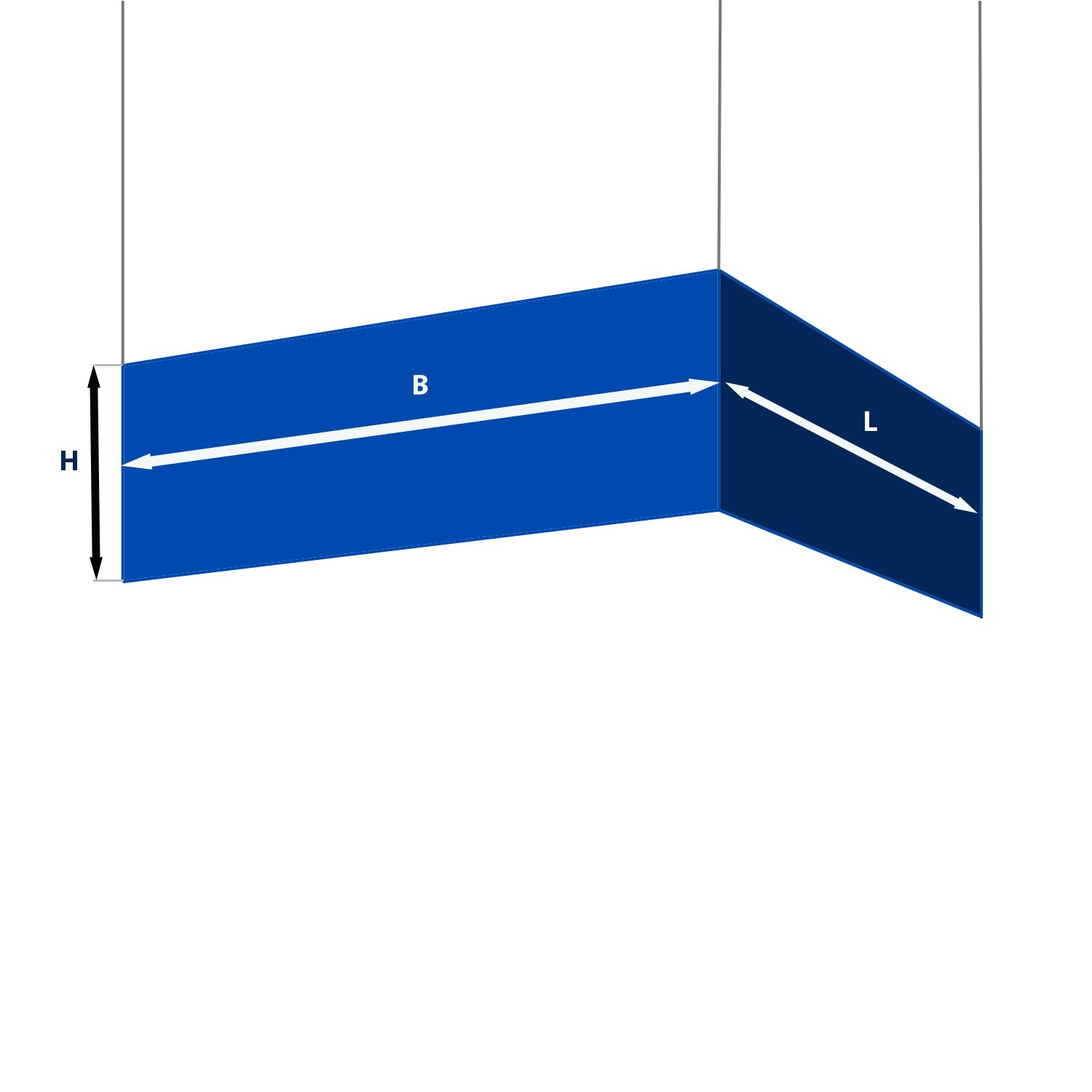 Fair LED ceiling hanger illuminated
