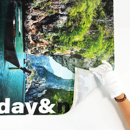 LED-Lichtwand-Textildruck