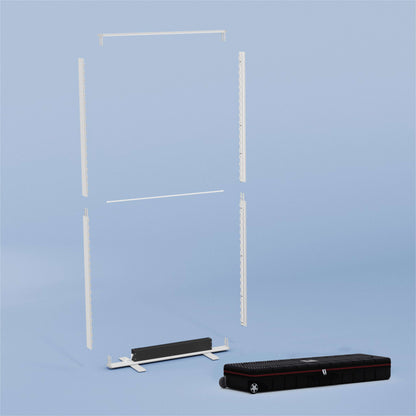 LEDUP Battery System mit Transportkoffer – kompakte Lösung für mobile LED-Messewände.