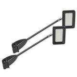 2 LED Lampen zusätzlich zu der unbeleuchteten Messewand Expo Flex 2go 