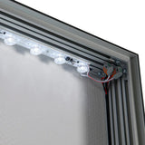 Textilspannrahmen beleuchtet 100 mm - Stehend Silber Primex