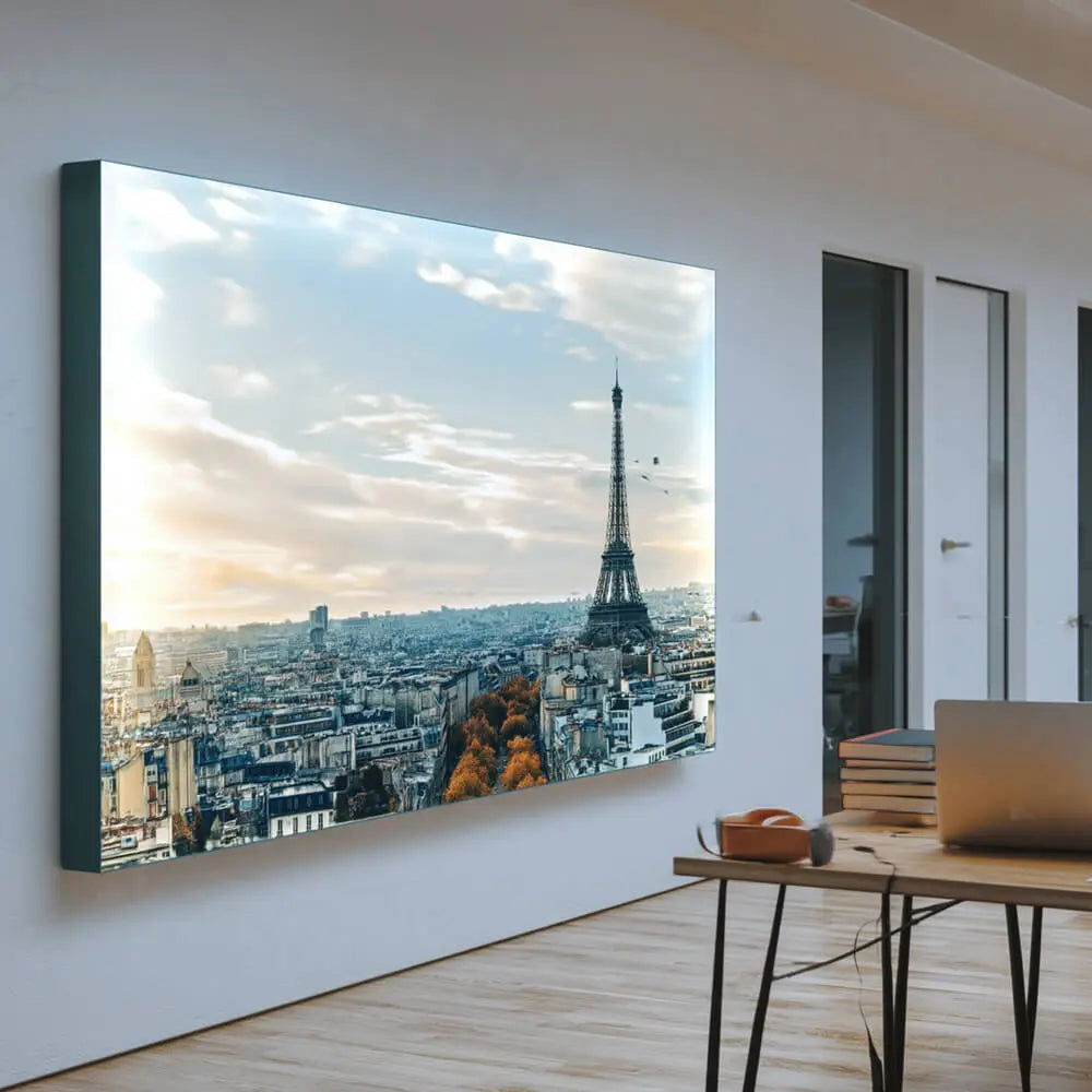 LUMMEA Plus Lichtwand mit homogenem Flächenlicht im modernen Foyer und Eingangsbereich für Architektur und Interior Design