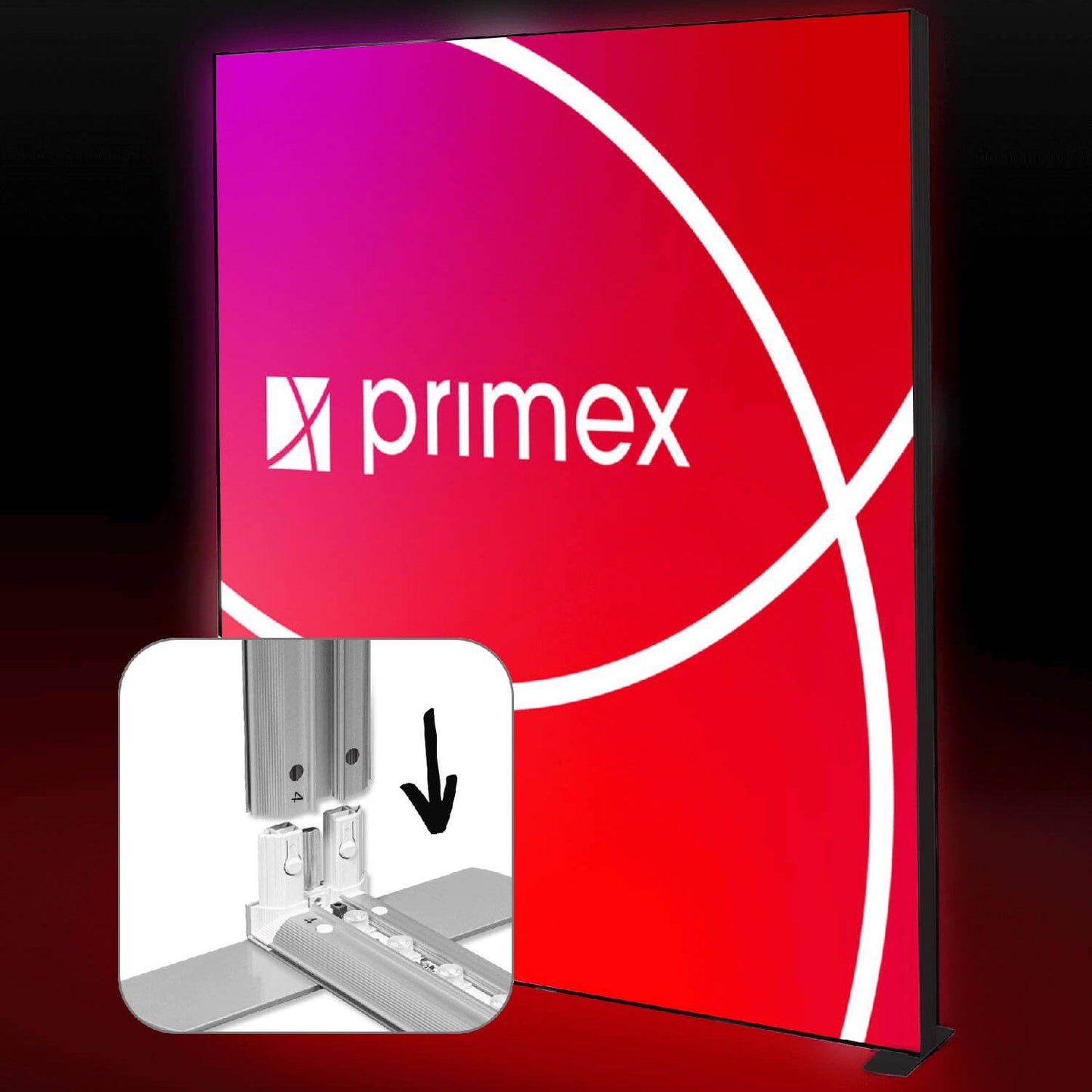 Messewand LIGHTBOX PRO 2go Black Pro Media Plus