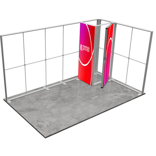 Messekabine integriert in einen Messestand von Lightbox Pro 2go