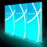 LED Messewand Lightbox Fold 2Go als modular erweiterbares Präsentationssystem mit hinterleuchtetem Stoffbanner