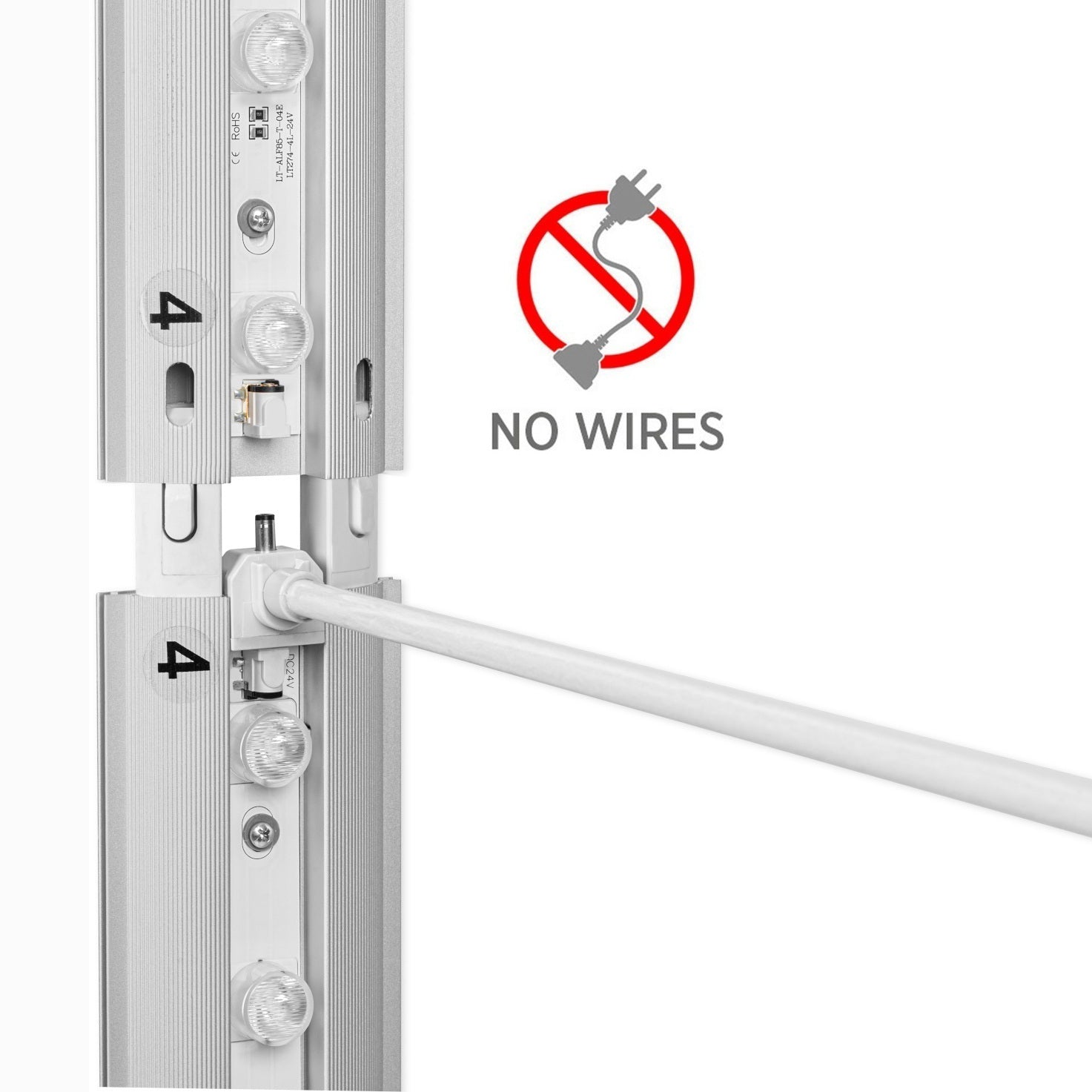 Panneau d'exposition LIGHTBOX FLEX 2go 2.0 - avec sac à roulettes