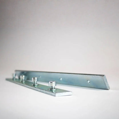 Gerader Profilverbinder für 150 mm Textilspannrahmen zur stabilen Verbindung von Aluminiumprofilen und Spannrahmen.