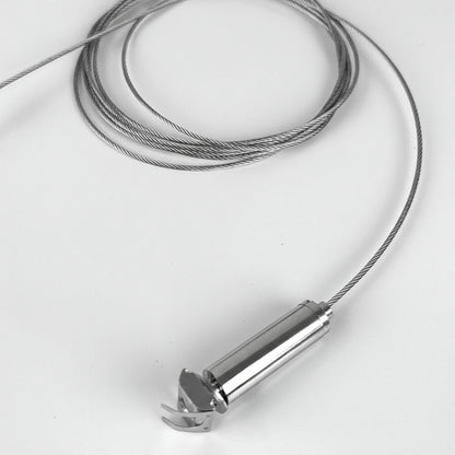 Seilabhaenge Set hoehenverstellbar mit Feder fuer Profil 44mm mit Nut