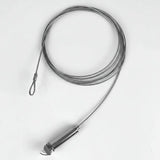 Seilabhaenge Set hoehenverstellbar mit Feder fuer Profil 44mm mit Nut