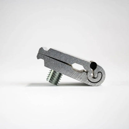 Spannschloss-Verbinder für Stabilisierer 32/19 mm zur stabilen Verbindung von Textilspannrahmen und Aluminiumprofilen.
