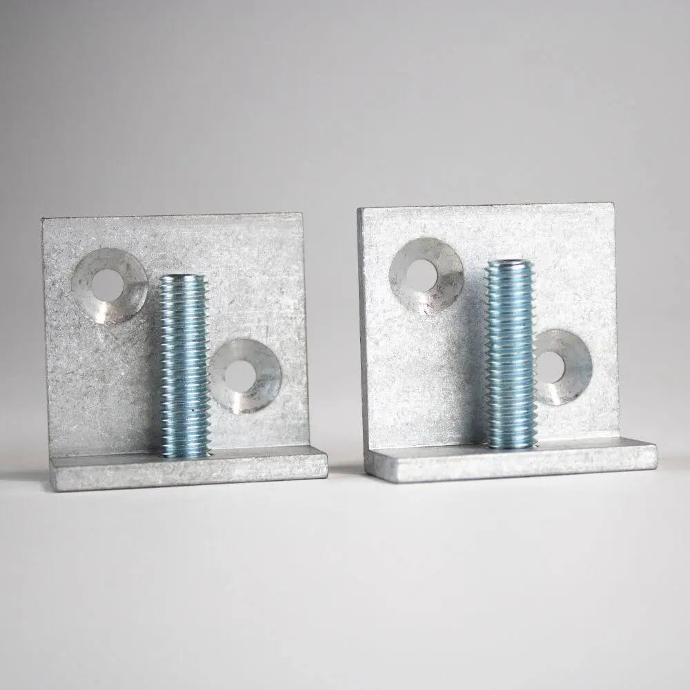 Wandmontagewinkel für 27 und 150 mm Textilspannrahmen aus Aluminium mit Schrauben für eine stabile Wandmontage von Spannrahmen.