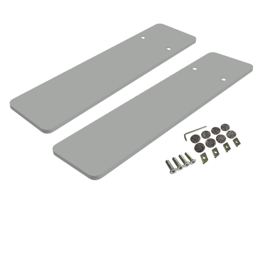 Fußplatten 400 x 100 x 8mm Set für freistehende Textil-Spannrahmen Primex