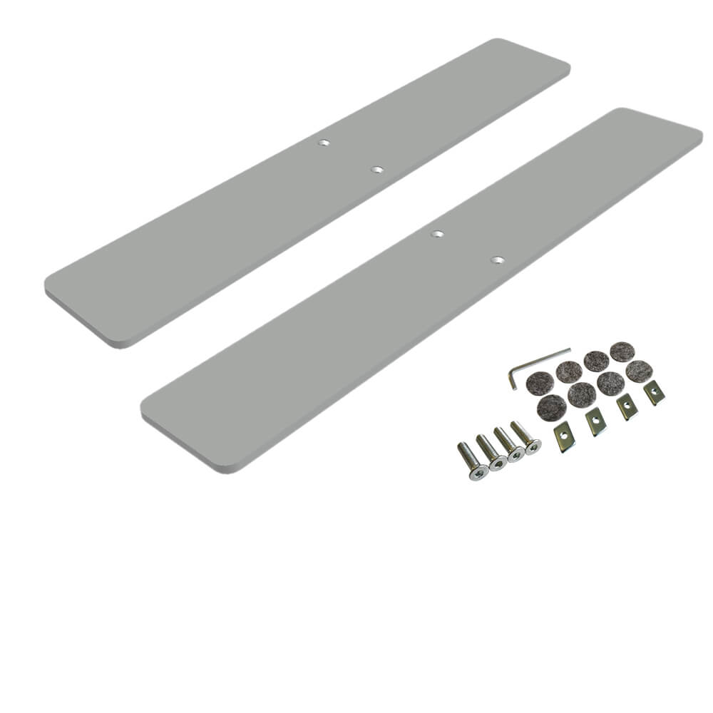 Bodenplatte für freistehenden Textilspannrahmen – mittige Bohrung