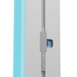 Detailansicht des V-Lock Profilverbinders für schnelle Montage der LINE UP LED Messewand.