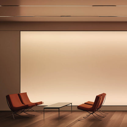 LUMMEA HCL Lichtwand im Empfangsbereich mit homogenem Flächenlicht und biologisch wirksamer Lichtsteuerung