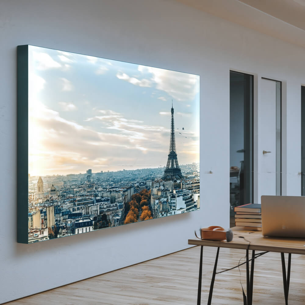 LUMMEA Plus Lichtwand mit homogenem Flächenlicht im modernen Foyer und Eingangsbereich für Architektur und Interior Design