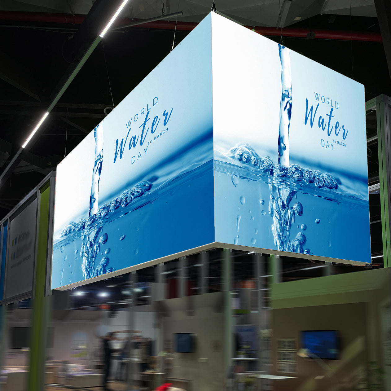 Messedeckenhänger L Form unbeleuchtet 