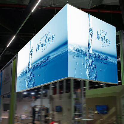 Messedeckenhänger L Form unbeleuchtet 