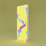PIXLIP GO Leuchtwand  – front view of the mobile lightbox with Stoffbanner.