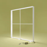 PIXLIP GO Lightbox aluminum frame detail ohne Stoffbanner .