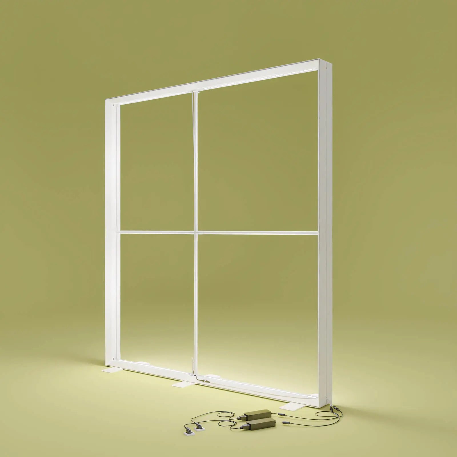 PIXLIP GO Lightbox aluminum frame detail ohne Stoffbanner .
