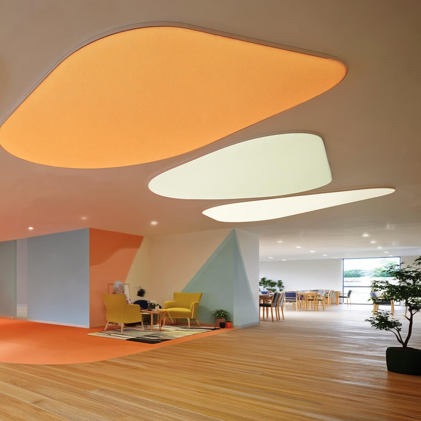 Rund LED-taklampa i 55 mm profil - utanpåliggande belysning