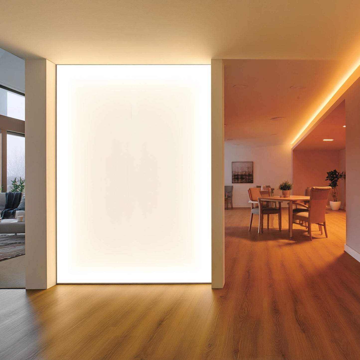 LED light wall Tunable White - in 100 mm profile