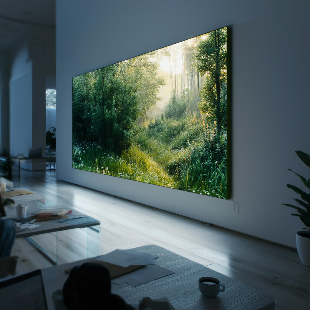 LED-væglys med kantbelysning i 100 mm profil